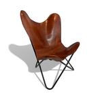 Fauteuil - Vlinderstoel - Leder, Metaal - Vlinderstoel -