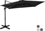 2dekans | VONROC Premium Zweefparasol Pisogne 300x300cm –, Doe-het-zelf en Bouw, Ophalen of Verzenden, Nieuw