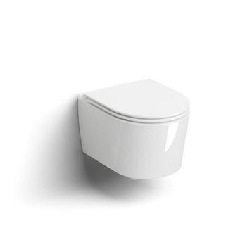 Clou InBe 1 Wandtoilet 48cm Incl Zitting Met Deksel Soft, Ophalen of Verzenden, Overige typen