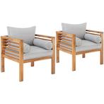 tectake Tuin-loungestoel Boka, gelakt hout, draagkracht 120, Verzenden