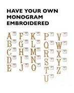 Choose your Letter- New cushion with embroidered Monogram