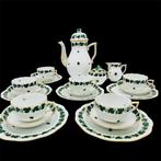 Herend - Koffieservies voor 6 (21) - Grünes Weinlaub -, Antiek en Kunst