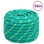vidaXL Boottouw 20 mm 50 m polypropyleen groen, Verzenden, Nieuw