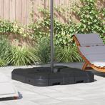 vidaXL Paraplu Basis Zetting 2 pcs Zwart 88.5 x 88.5 x 12 cm, Verzenden, Nieuw