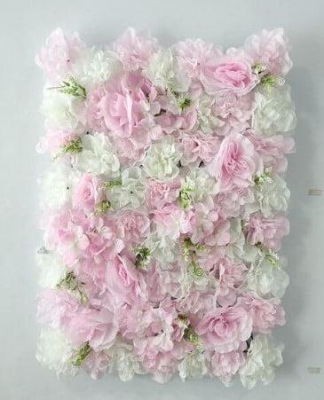 Flowerwall 40x60 cm 26 zachtroze wittinten rozen en, Hobby en Vrije tijd, Knutselen, Nieuw