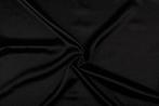 Glanzende stof zwart - Polyester stof 15m op rol, Nieuw, Verzenden
