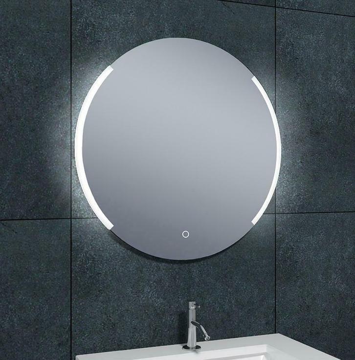 Round dimbare LED condensvrije spiegel rond 800, Huis en Inrichting, Woonaccessoires | Spiegels, Ophalen of Verzenden