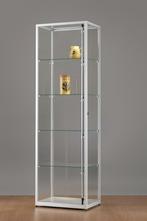 *TIP*  Luxe vitrinekast aluminium 60 cm met verstelbaar LED, Ophalen of Verzenden