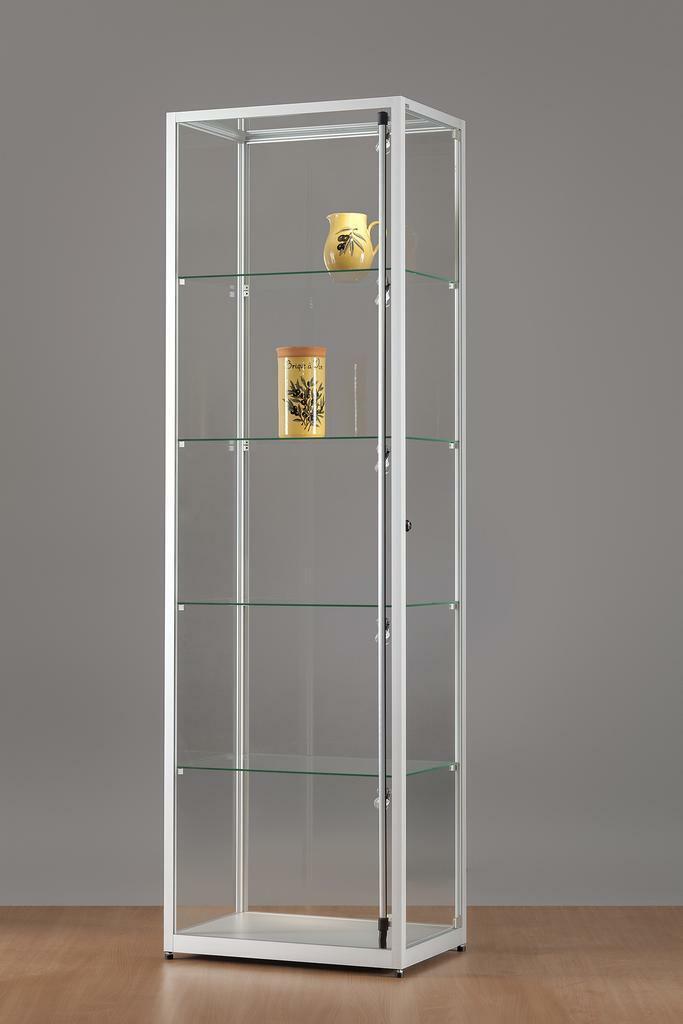 *TIP*  Luxe vitrinekast aluminium 60 cm met verstelbaar LED, Zakelijke goederen, Kantoor en Winkelinrichting | Winkel en Inventaris