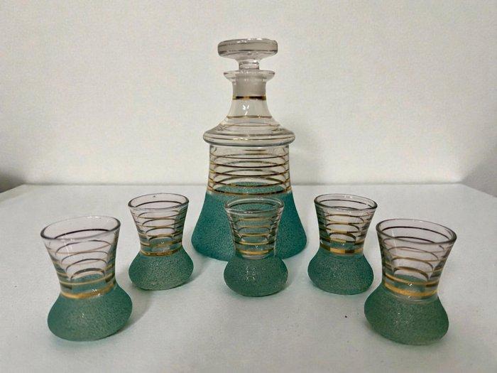 Drinkset - 1930s Cabana Style - Glas, Antiek en Kunst, Antiek | Meubels | Tafels