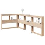 vidaXL Boekenkast Hoofdeinde L-vormig 90 cm massief, Huis en Inrichting, Verzenden, Nieuw
