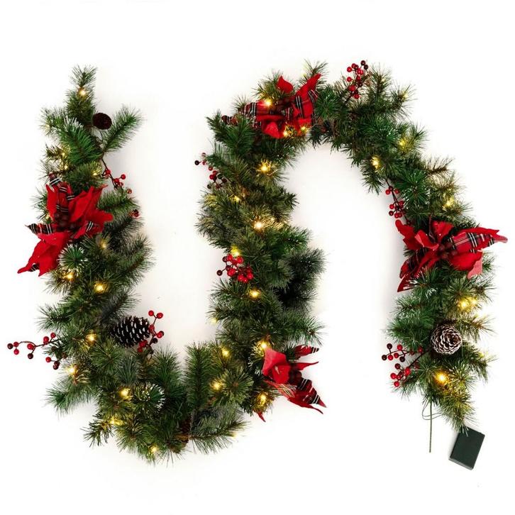 2dekans | Coast Kerstslinger met Verlichting 270 cm –, Diversen, Kerst, Ophalen of Verzenden