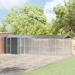 vidaXL Vogelkooi met Uitbreiding - Antraciet - 310x838x247, Verzenden, Nieuw