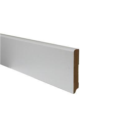 Oppio Witte folieplint Berlijn 12x90x2400mm, Doe-het-zelf en Bouw, Plinten en Afwerking, Ophalen of Verzenden