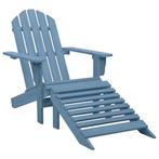vidaXL Tuinstoel Adirondack met voetenbank massief vurenhout, Jardin & Terrasse, Chaises de jardin, Verzenden