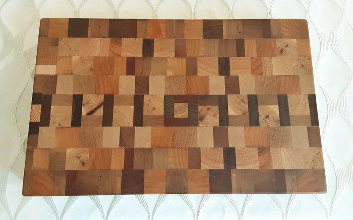 Dienblad - Hout - Ambachtelijke snijplank, Antiek en Kunst, Antiek | Keukengerei