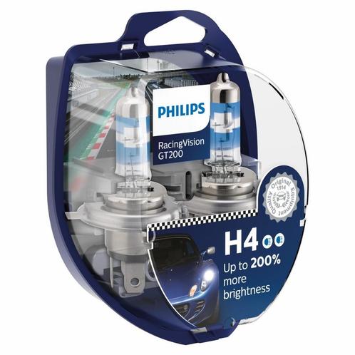 Philips H4 Racing Vision GT200 12342RGTS2 Autolampen, Auto-onderdelen, Verlichting, Nieuw, Verzenden
