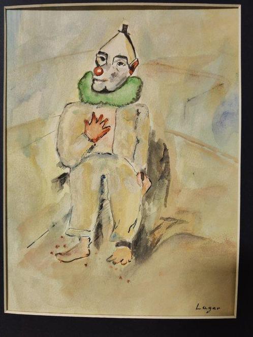 Celso Lagar Arroyo (1891-1966) - Payaso, Antiek en Kunst, Kunst | Schilderijen | Klassiek