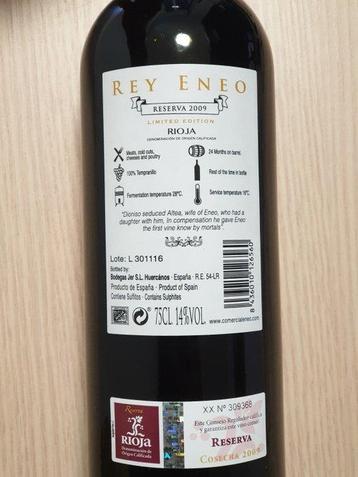 2009 Bodegas Jer, Rey Eneo Limited Edition - Rioja Reserva - beschikbaar voor biedingen