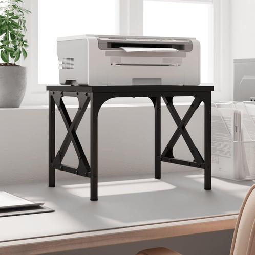 vidaXL Printerstandaard 40x30x31 cm bewerkt hout zwart, Computers en Software, Printers, Nieuw, Verzenden