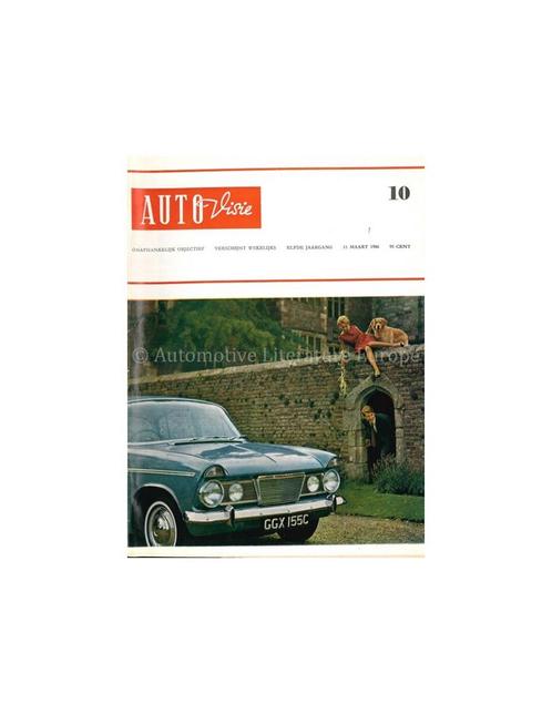 1966 AUTOVISIE MAGAZINE 10 NEDERLANDS, Livres, Autos | Brochures & Magazines