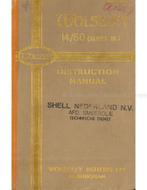 1948 WOLSELEY 14 60 INSTRUCTIEBOEKJE ENGELS, Autos : Divers, Modes d'emploi & Notices d'utilisation, Ophalen of Verzenden