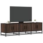 vidaXL Tv-meubel 150x35x41 cm bewerkt hout metaal bruin, Huis en Inrichting, Kasten |Televisiemeubels, Verzenden, Nieuw