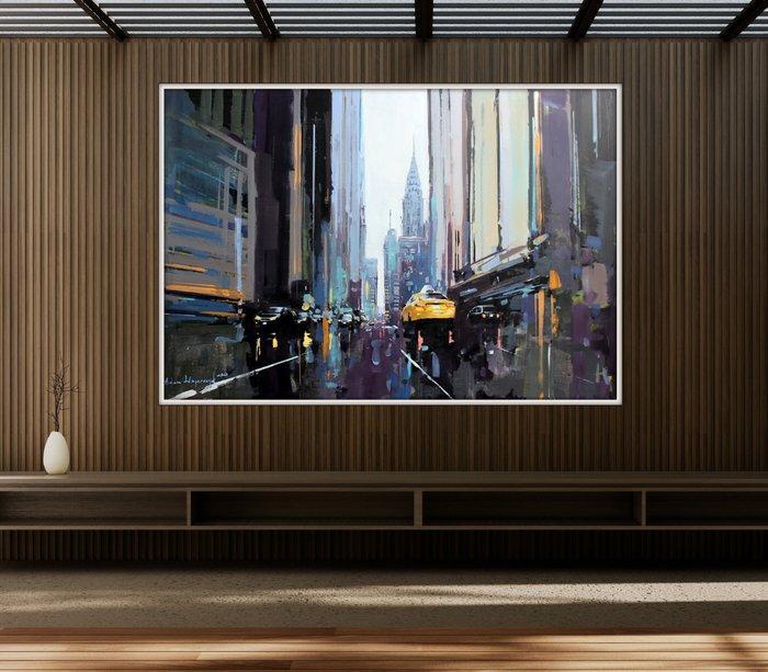 Adam Wajerczyk - New York street XL, Antiek en Kunst, Kunst | Schilderijen | Modern