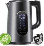 KESSER® Waterkoker - 1,7 liter - 2200W - BPA-vrij - Antracie, Verzenden, Nieuw