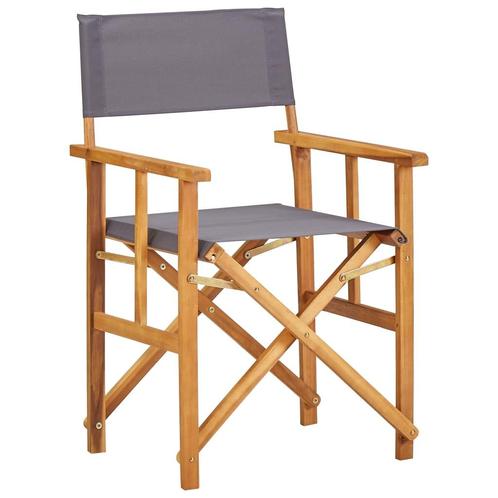 vidaXL Regisseursstoel massief acaciahout, Tuin en Terras, Tuinstoelen, Nieuw, Verzenden