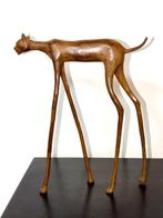 Abdoulaye Derme - sculptuur, Chat élancé contemporain - 28