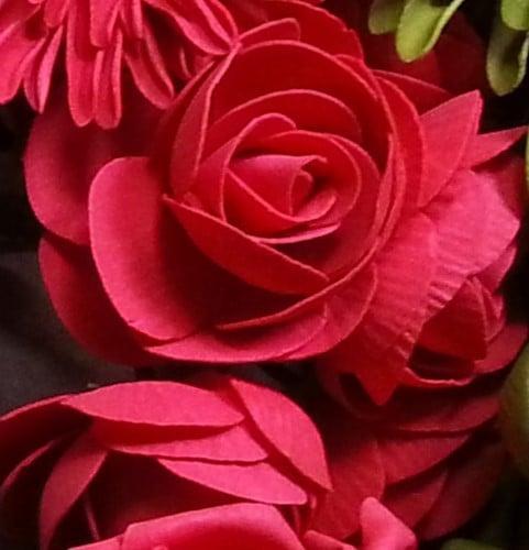 Camelia Ranonkel Rood Foambloem bundel 5 stuks, Huis en Inrichting, Woonaccessoires | Kunstplanten en Kunstbloemen, Nieuw