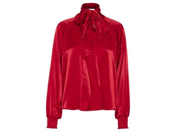 Veiling - My Essential Wardrobe Scarf Blouse Bordeaux maat 4, Kleding | Dames, Blouses en Tunieken