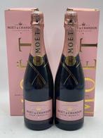 Moët & Chandon - Champagne Rosé Impérial - 2 Flessen (0.75, Verzamelen, Wijnen, Nieuw