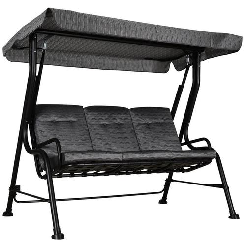 TRUUSK 3-zits Tuinschommelset met Verstelbare Zonnekap - Tex, Tuin en Terras, Tuinstoelen, Verzenden