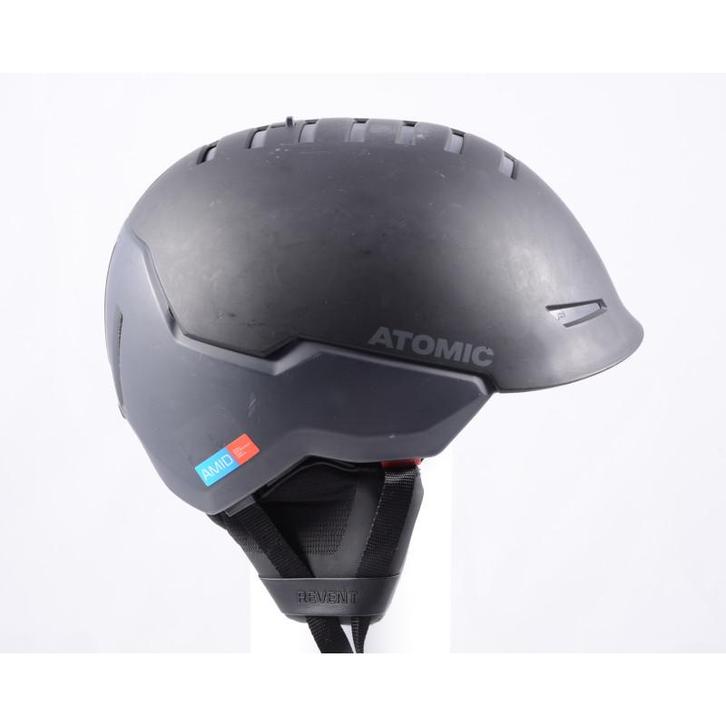 63 64 65 skihelm/snowboardhelm ATOMIC REVENT + AMID, Black,, Sport en Fitness, Skiën en Langlaufen, Ski, Overige typen, Gebruikt