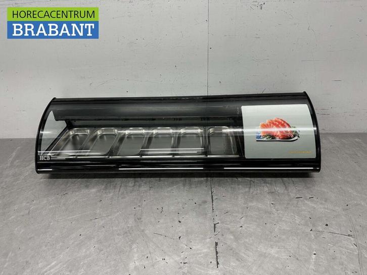 Sushivitrine Tapasvitrine Opzet koelvitrine 6 x 1/3 GN 148,3, Zakelijke goederen, Horeca | Keukenapparatuur, Ophalen of Verzenden
