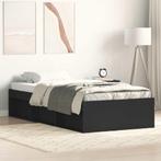 vidaXL Bedframe zwart 75x190 cm, Huis en Inrichting, Slaapkamer | Bedden, Verzenden, Nieuw