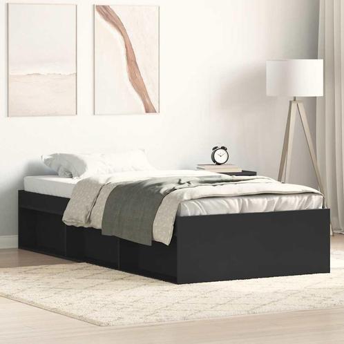 vidaXL Bedframe zwart 75x190 cm, Huis en Inrichting, Slaapkamer | Bedden, Nieuw, Verzenden
