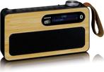 Lenco PDR-040BAMBOOBK - Draagbare DAB Radio met FM, DAB+ en, Verzenden, Nieuw