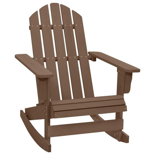 vidaXL Tuinschommelstoel hout bruin, Tuin en Terras, Tuinstoelen, Nieuw, Verzenden