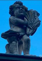 Sculptuuur voor buiten, coppia putti in pietra /marmo di, Antiek en Kunst