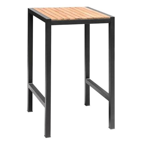 Statafel | Hout/Staal | Acaciahout Blad | Zwart Frame |, Zakelijke goederen, Horeca | Keukenapparatuur, Nieuw in verpakking, Verzenden
