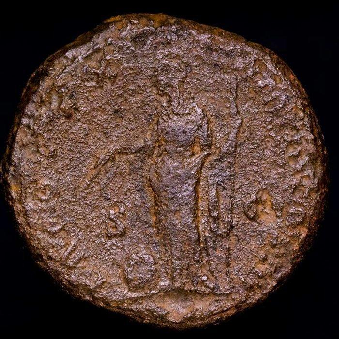 Romeinse Rijk. Marcus Aurelius (AD 161-180). Sestertius Rome, Postzegels en Munten, Munten | Europa | Niet-Euromunten