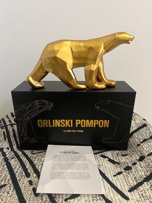 Richard Orlinski (1966) - LOURS POMPON X ORLINSKI (OR MAT, Antiek en Kunst, Kunst | Designobjecten