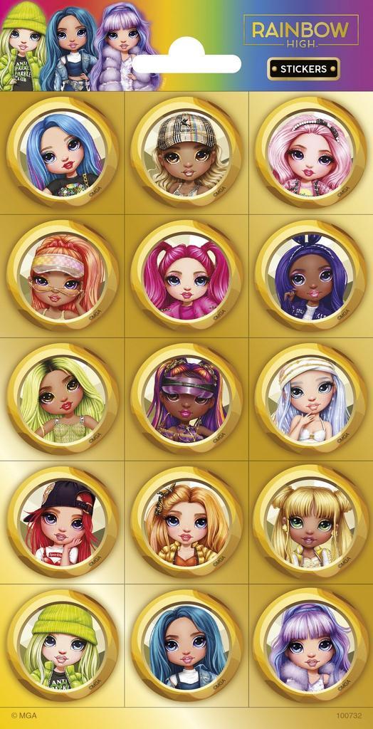 Rainbow High Stickers, Hobby en Vrije tijd, Feestartikelen, Nieuw, Verzenden