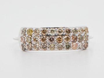 Zonder Minimumprijs - Ring 14 kt. -  0.51ct. tw. Diamant, Handtassen en Accessoires, Ringen, Nieuw