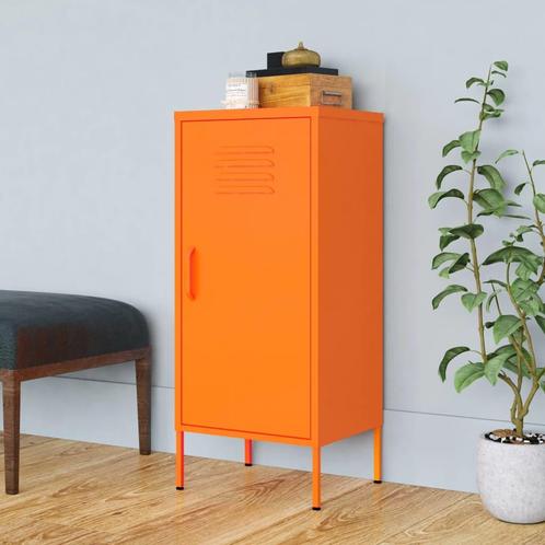 vidaXL Opbergkast 42,5x35x101,5 cm staal oranje, Huis en Inrichting, Kasten | Overige, Nieuw, Verzenden