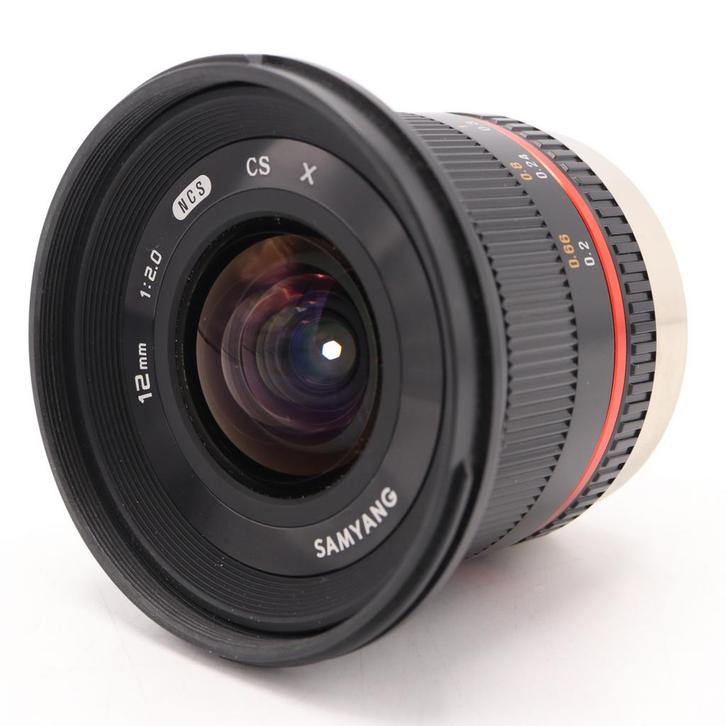 Samyang 12mm F/2.0 NCS CS Fuji X Zwart | Tweedehands, TV, Hi-fi & Vidéo, Photo | Lentilles & Objectifs, Envoi