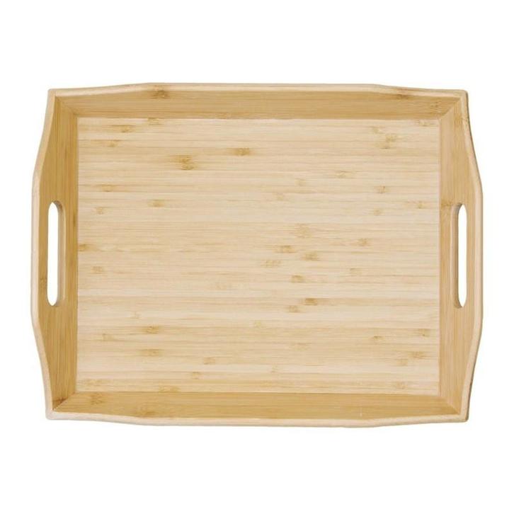 Dienblad | Bamboehout | Stapelbaar | 381x290x55(h)mm, Zakelijke goederen, Horeca | Keukenapparatuur, Nieuw in verpakking, Verzenden